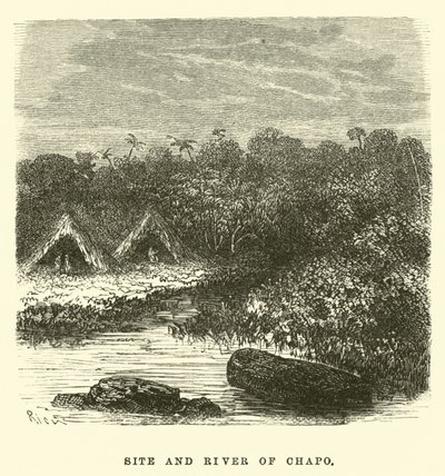 Sted og Chapo-flod af Edouard Riou